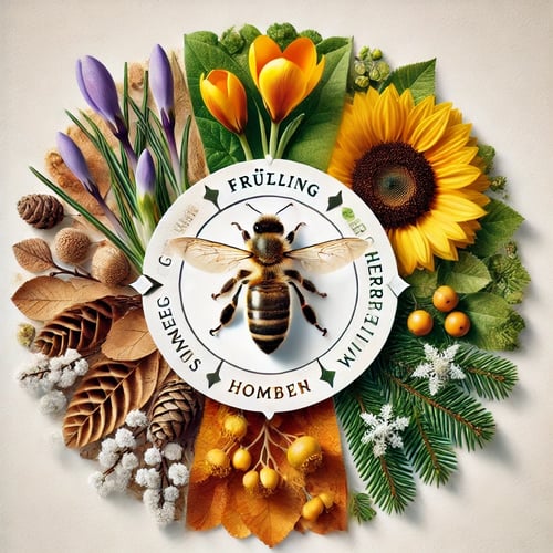 Jahreszeiten im Bienenvolk