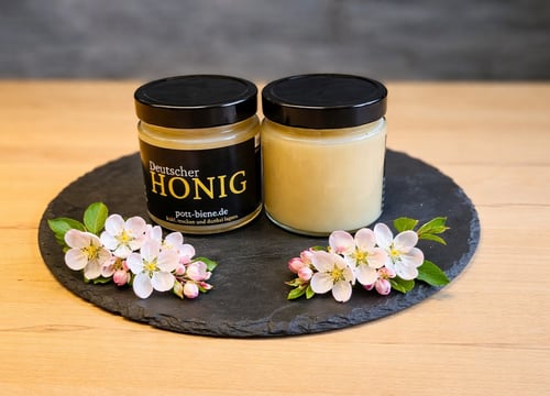 Frühblüte cremig im Honigglas