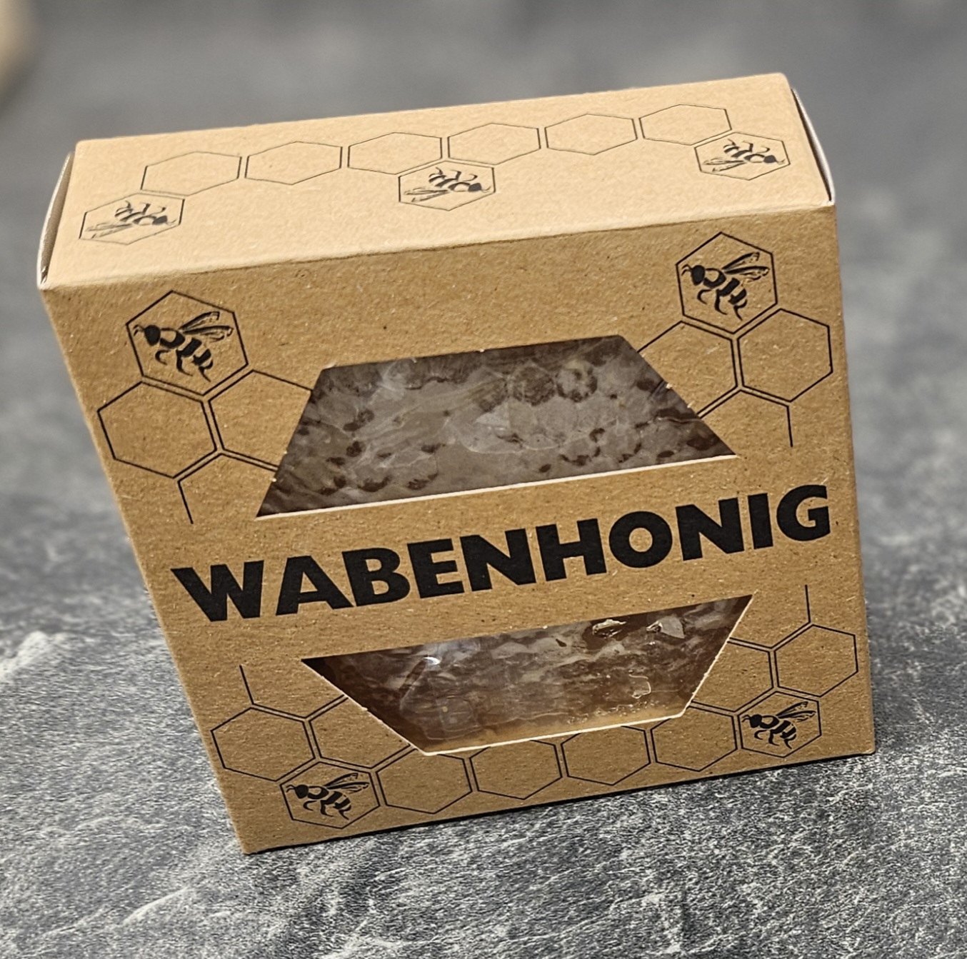 Wabenhonig im 250-Gramm-Glas